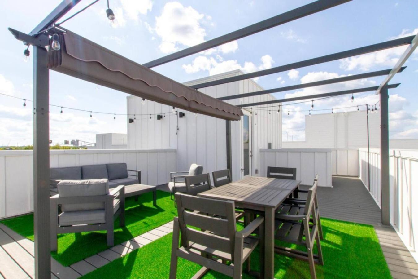 Villa Skyline Serenity Rooftop Patio With Ping Pong Nashville Exterior foto